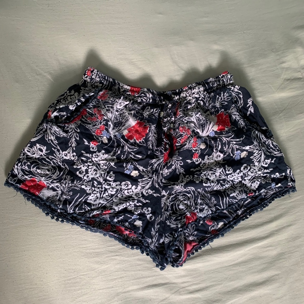 Floral Cotton Shorts